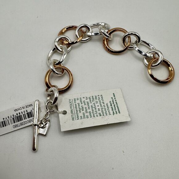 STILL WITH TAG! Lauren Ralph Lauren rose gold tone and silver tone 7" bracelet! - Picture 3 of 11